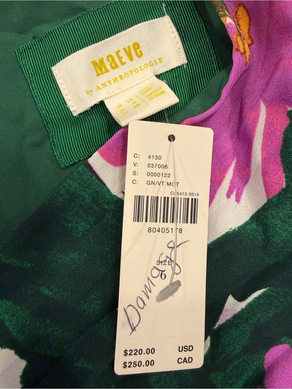 Maeve By Anthropologie Pleated V-Neck Floral Dress - Picture 8 of 12